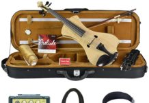 Bunnel NEXT Electric Violin Outfit Natural Flame Amp