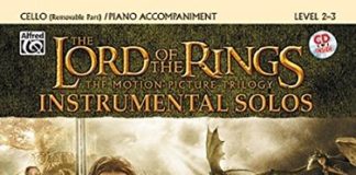 lord of the rings play along book cello