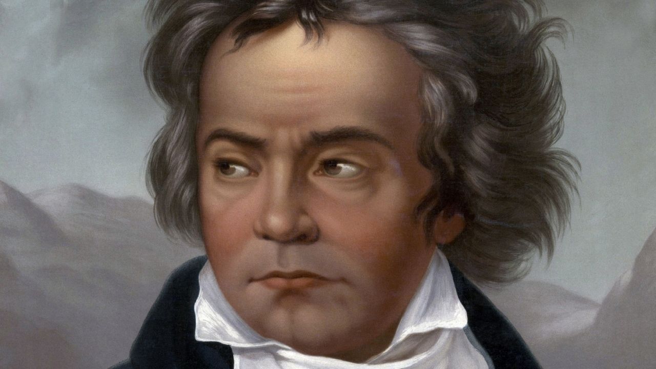A portrait of Beethoven