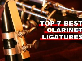 Orchestra Central's top 7 best clarinet ligatures featured image.