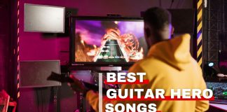 Featured image of Orchestra Central's list of best guitar hero songs.