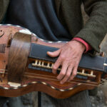 Hurdy,gurdy,,a,historical,string,instrument