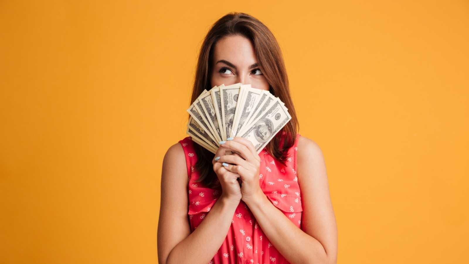 Girl with cash
